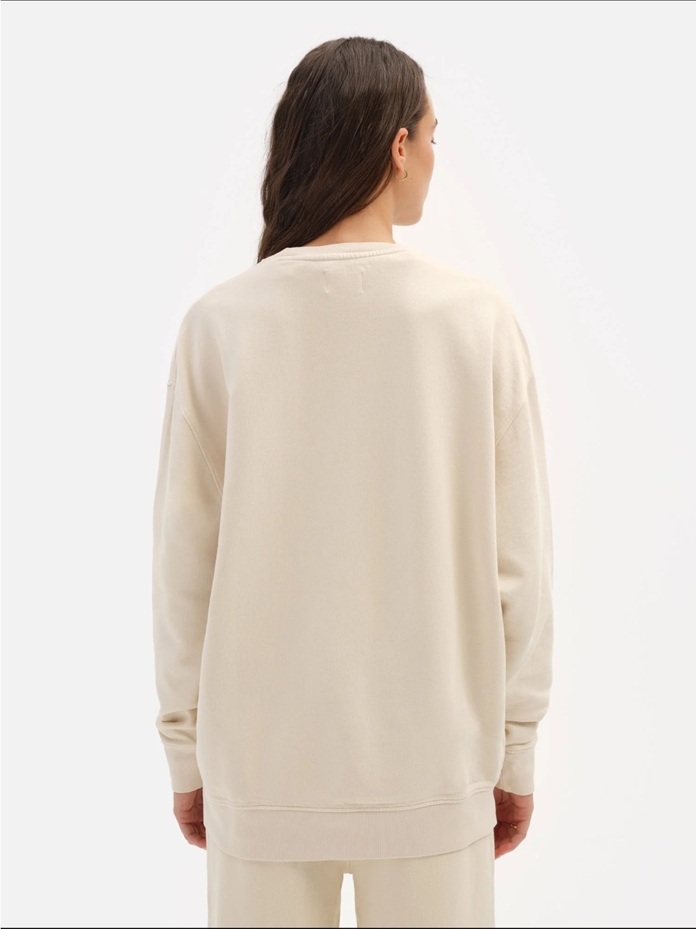 MATE the Label Cream Crewneck Sweater with Croissant Embroidery - Picture 4 of 8
